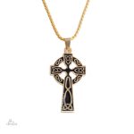 Pendentif croix celtique en design européen
