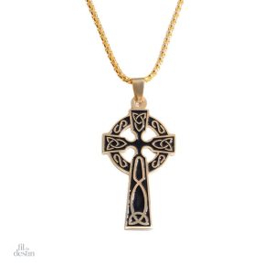 Pendentif croix celtique en design européen