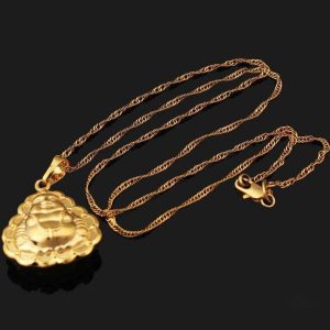 Pendentif porte-bonheur Budai, accessoire spirituel élégant