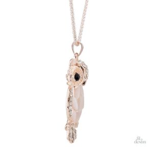 Chouette porte-bonheur en pierres douces, style unique et apaisant