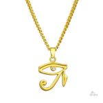Pendentif œil d'Horus porte-bonheur en métal