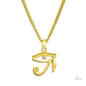 Pendentif œil d'Horus porte-bonheur en métal