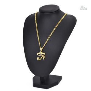 Collier pendentif œil d'Horus pour protection spirituelle