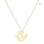 Pendentif porte-bonheur en forme de colombe symbolisant la paix