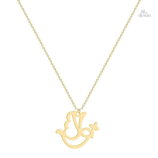 Pendentif porte-bonheur en forme de colombe symbolisant la paix