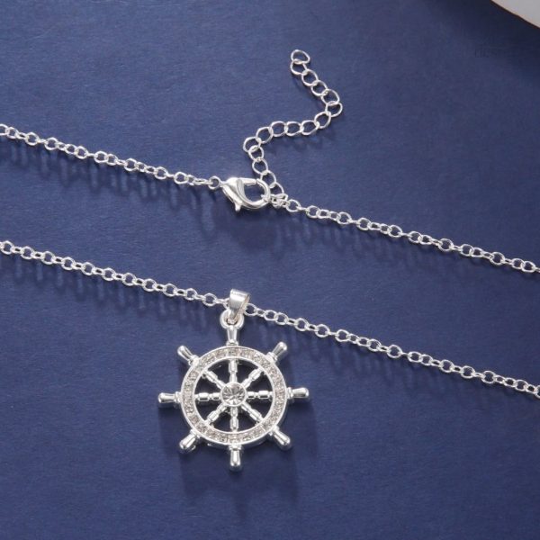 Pendentif en forme de roue du Dharma, accessoire spirituel