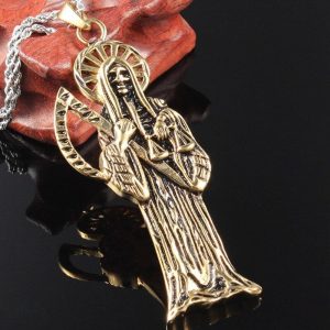 Pendentif Santa Muerte, symbole de protection et de foi