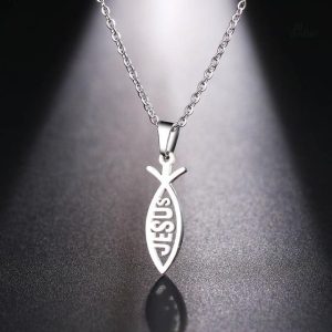 Pendentif en forme d'Ichthus, symbole chrétien