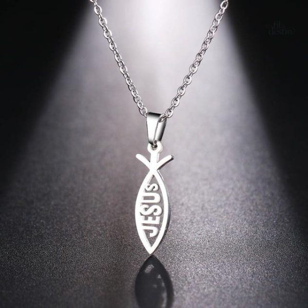 Pendentif en forme d'Ichthus, symbole chrétien