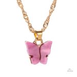 Pendentif papillon symbole de chance et de protection