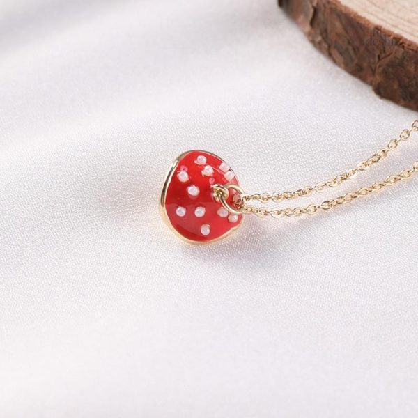 Pendentif champignon décoratif, accessoire porte-bonheur