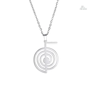 Pendentif Cho Ku Rei en argent, symbole de protection