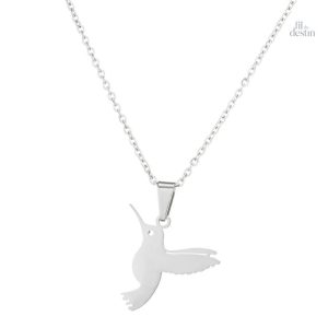 Pendentif colibri porte-bonheur simple et élégant