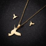 Pendentif colibri en métal, symbole de chance et d'espoir