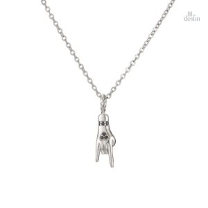 Pendentif mano cornuto symbolisant protection et chance