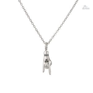 Pendentif mano cornuto symbolisant protection et chance