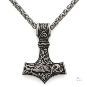 Pendentif Mjolnir en tant que porte-bonheur
