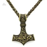 Pendentif porte-bonheur Mjolnir, design inspiré par la mythologie