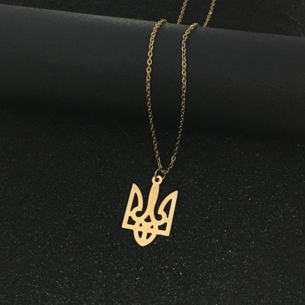 Pendentif symbole Tryzub en argent