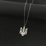 Pendentif porte-bonheur ukrainien en forme de Tryzub