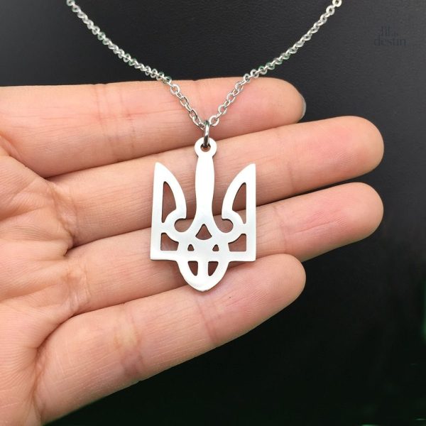 Pendentif bavarde de la culture ukrainienne Tryzub