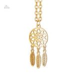 Pendentif attrape-rêve en métal, symbole de protection
