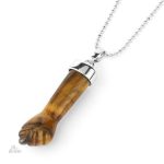 Pendentif en cristal, talisman traditionnel figa