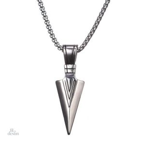 Pendentif pointe de flèche, symbole de protection et de chance