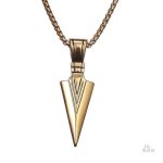 Pendentif porte-bonheur, design en pointe de flèche élégante