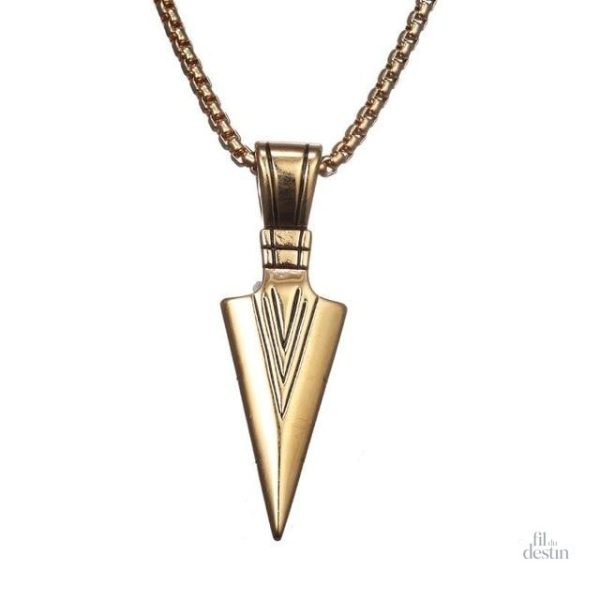 Pendentif porte-bonheur, design en pointe de flèche élégante