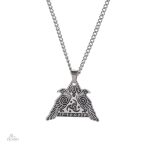 Pendentif Huginn et Muninn, symbole de protection et de chance