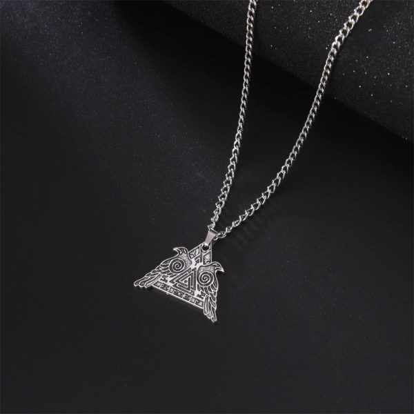Huginn et Muninn, pendentif en hommage à la mythologie nordique