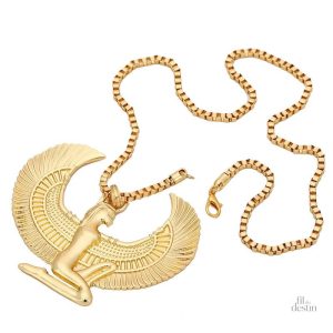 Pendentif Isis avec ailes en pendentif porte-bonheur
