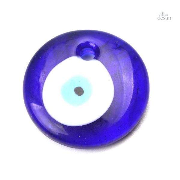 Oeil grec en pendentif, talisman contre le mauvais œil