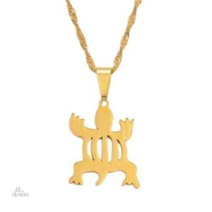 Pendentif Denkyem en tant que porte-bonheur élégant