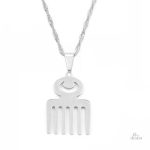 Pendentif symbolique Duafe, représentant la beauté et la pureté