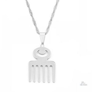 Pendentif symbolique Duafe, représentant la beauté et la pureté