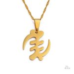 Pendentif Gye Nyame, symbole de protection et de bon augure