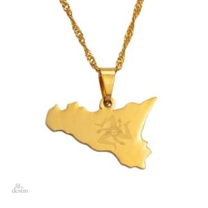 Pendentif porte-bonheur régionaliste sicilien