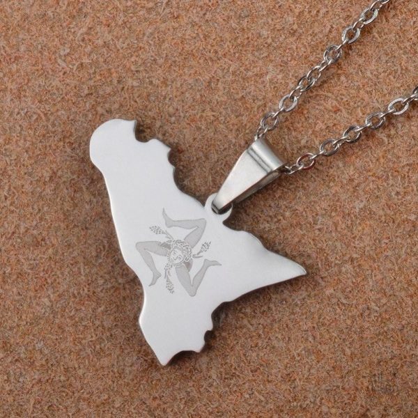 Pendentif en forme de symbole porte-bonheur sicilien