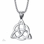 Pendentif triquetra en symbole viking élégant