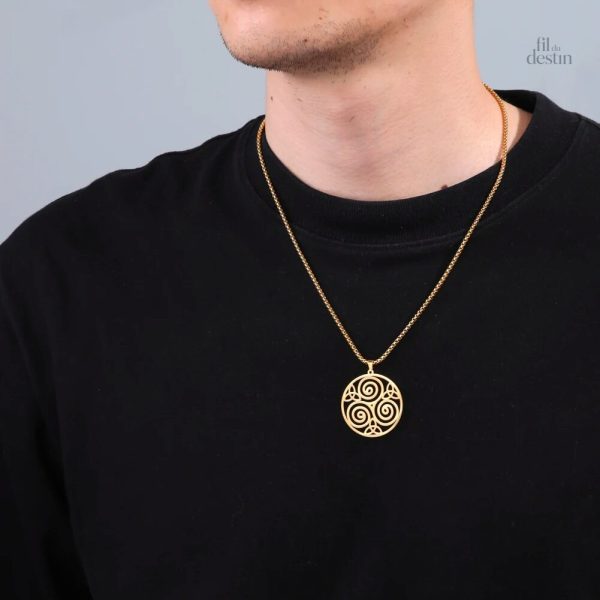 Bijou triskel, symbole celtique de chance et d'harmonie