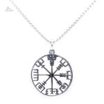 Pendentif Vegvisir, symbole viking de protection et de guidance