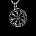Pendentif unique Vegvisir, emblème de cheminement et d'orientation