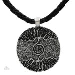 Pendentif Yggdrasil en spirale, symbole viking mystique
