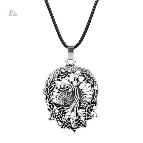 Pendentif Yggdrasil en entrelacs, symbole viking unique