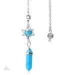 Pendule radiesthésique avec symbole Merkaba