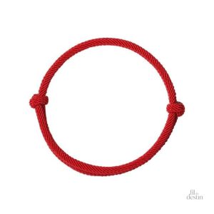 Petit bracelet rouge porte-bonheur bouddhiste