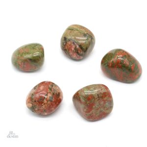 Pierres d'unakite : cristaux pour la lithothérapie