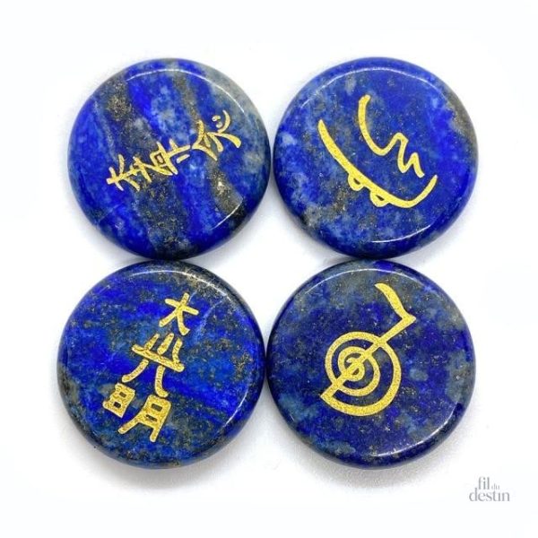 Pierres énergétiques symboliques pour la méditation Reiki